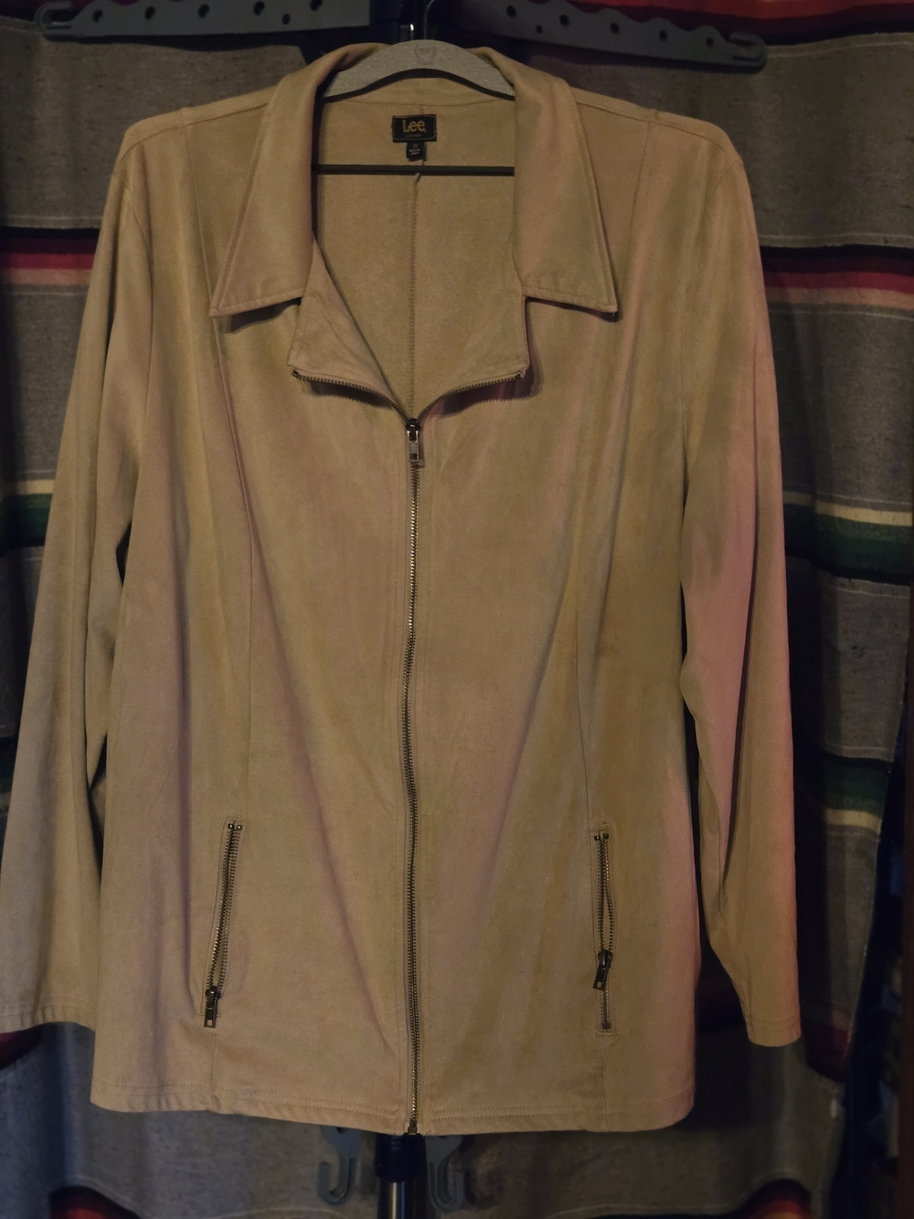 Lee Women's Tan Zip-Front Jacket